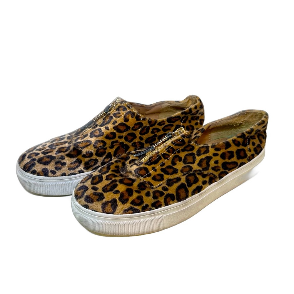 Madden Girl Kudos Zip Fashion Sneakers Cheetah/Leopard Print Women’s